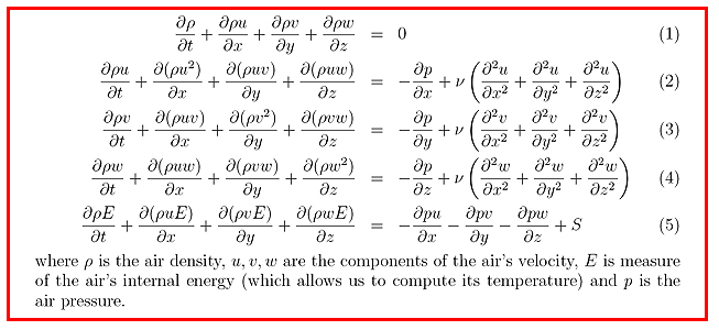 The Navier-Stokes equations.