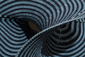 Close up of crocheted Lorenz manifold