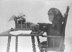 Monkey typing