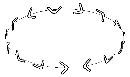 Figure 4: Flight path of a boomerang.