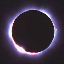 A total eclipse of the Sun