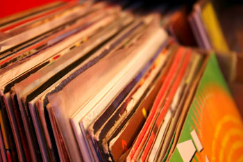 A vinyl recors collection