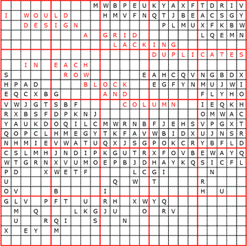 A 25 by 25 version of Sudoku