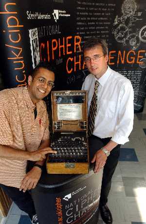 IMAGE: Author Simon Singh and organiser Graham Niblo at the launch