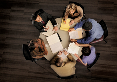 People around a table