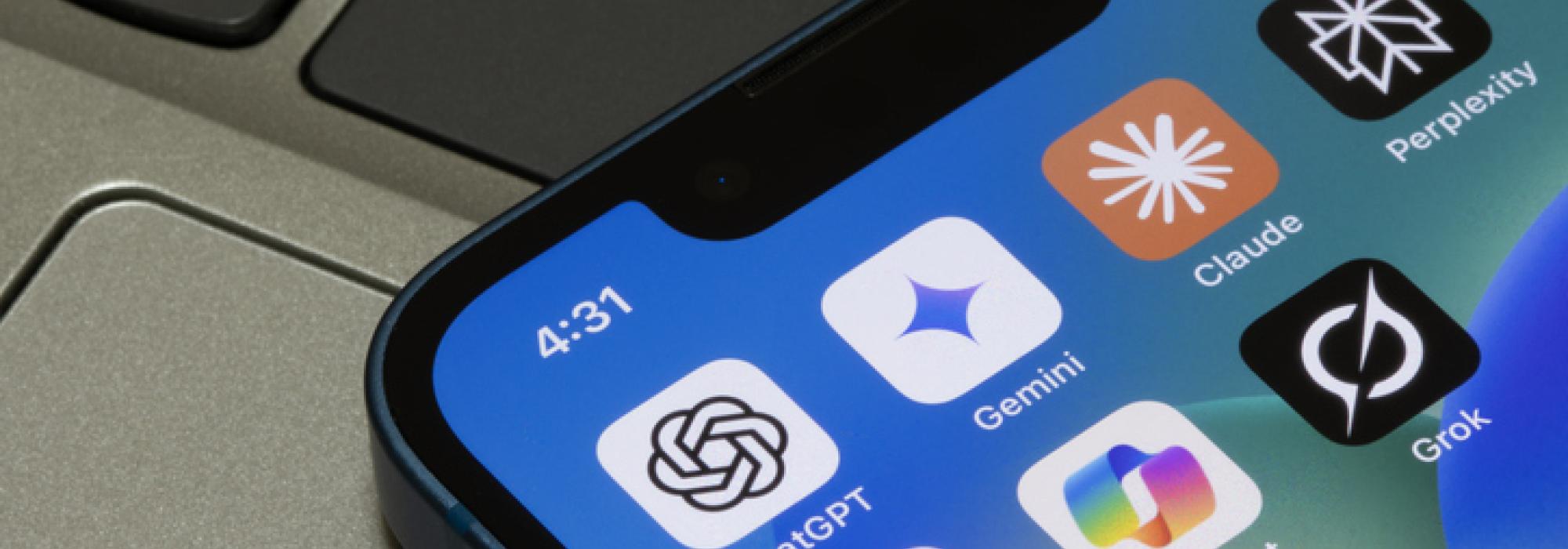 AI apps on a phone