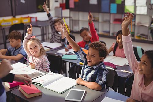 children in a classroom
