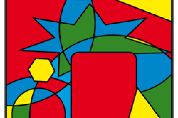 Dissected plane painted with four colours