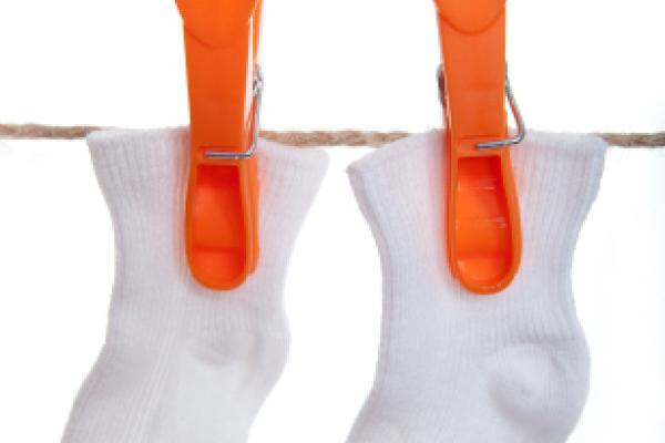 White Socks on a Clothes Line