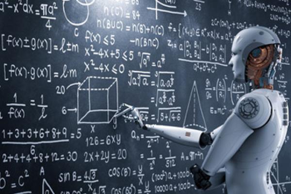 Robot doing maths