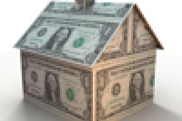 House made out of dollar bills