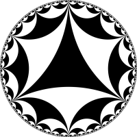 A triangular tiling of the hyperbolic plane