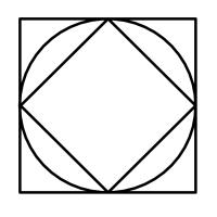 Square in circle in square