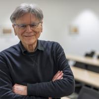 Graeme Segal in a classroom