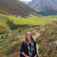 Victoria Hoskins in the mountains