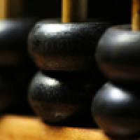 Counting beads from abacus