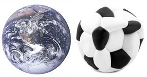 Earth and ball
