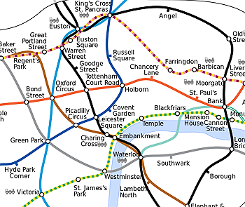 Accurate London Underground map
